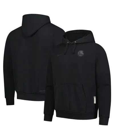 Nike Men's Black Golden State Warriors Authentic Travel Standard Issue Dri-fit Hoodie