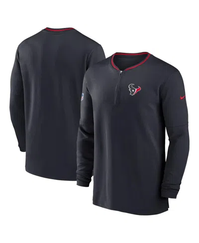 Nike Men's Black Houston Texans Coach Half-zip Sweatshirt