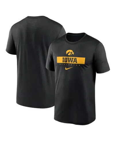 Nike Men's Black Iowa Hawkeyes 2024 Sideline Legend Performance T-shirt