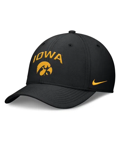 Nike Men's Black Iowa Hawkeyes 2025 On-field Rise Performance Flex Hat