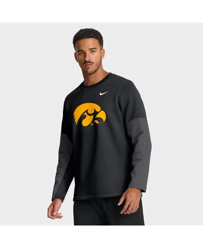 Nike Black Iowa Hawkeyes 2025 Sideline Coach Performance Long Sleeve T-shirt