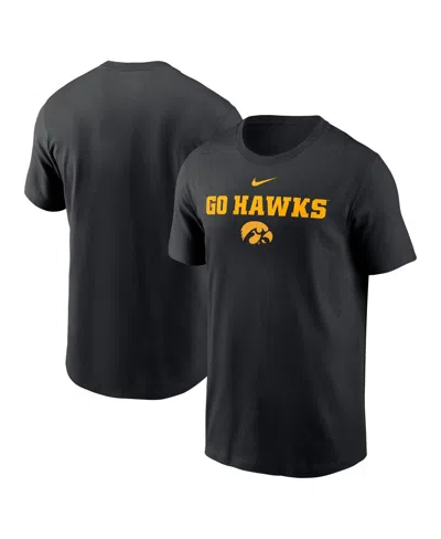 Nike Kids' Men's Black Iowa Hawkeyes 2025 Sideline Mantra Performance T-shirt