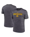 Nike Men's Black Iowa Hawkeyes 2025 Sideline Velocity Performance T-shirt In Gray