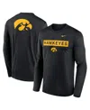 Nike Black Iowa Hawkeyes Primetime Campus 2-hit Legend Dri-fit Long Sleeve T-shirt In Black