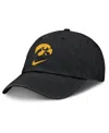 Nike Men's Black Iowa Hawkeyes Primetime Club Adjustable Hat In Black