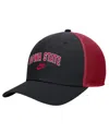 Nike Men's Black Iowa State Cyclones Vintage Arch Rise Performance Trucker Adjustable Hat In Black