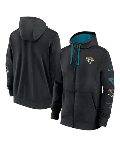 Nike Men's Black Jacksonville Jaguars Club Full-zip Hoodie Jacket