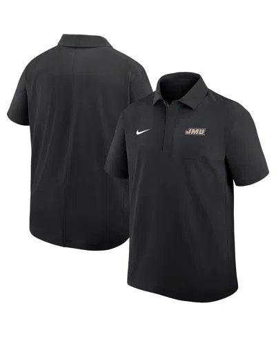 Nike Men's Black James Madison Dukes 2025 Sideline Polo Shirt
