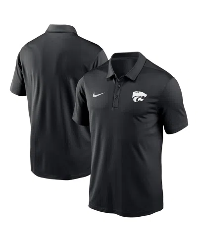 NIKE MEN'S BLACK KANSAS STATE WILDCATS VICTORY SOLID PERFORMANCE POLO SHIRT
