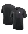 Nike Men's Black Kentucky Wildcats 2025 Sideline Uv Performance Coach T-shirt In Black