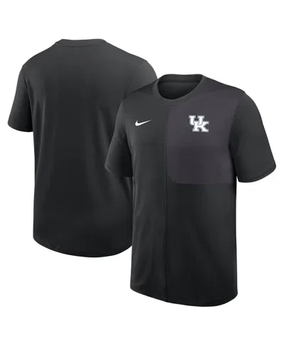 Nike Kids' Men's Black Kentucky Wildcats 2025 Sideline Uv Performance Coach T-shirt