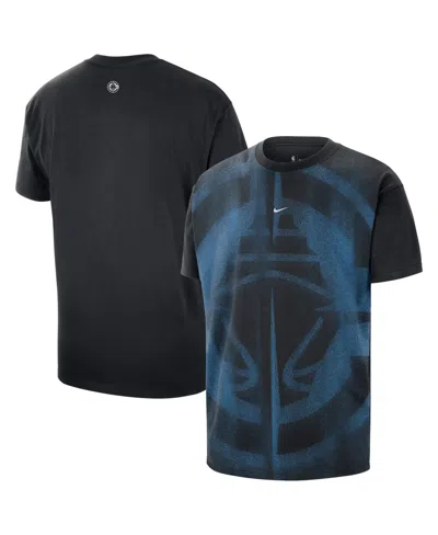 Nike Men's Black La Clippers Icon Practice T-shirt