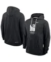 Nike Men's Black La28 Summer Standard Issue Dri-fit Hoodie In Black