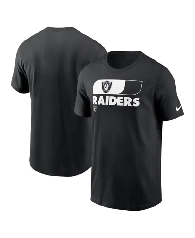 NIKE MEN'S BLACK LAS VEGAS RAIDERS AIR ESSENTIAL T-SHIRT