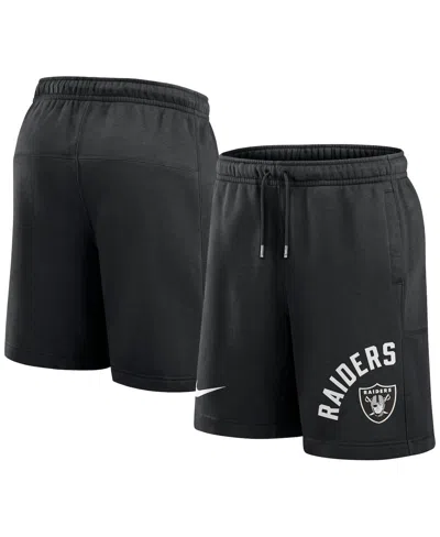 Nike Men's Black Las Vegas Raiders Arched Kicker Shorts In Black,red