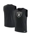 Nike Men's Black Las Vegas Raiders Blitz Legend Muscle Perform Tank Top In Black