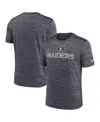 Nike Men's Black Las Vegas Raiders Blitz Velocity Modern Performance T-shirt In Black