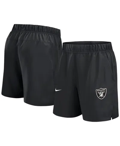 NIKE MEN'S BLACK LAS VEGAS RAIDERS BLITZ VICTORY PERFORMANCE SHORTS