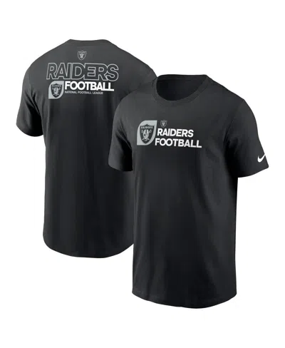 Nike Men's Black Las Vegas Raiders Outline T-shirt