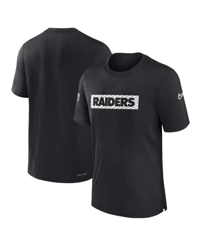 Nike Men's Black Las Vegas Raiders Sideline Player Performance T-shirt