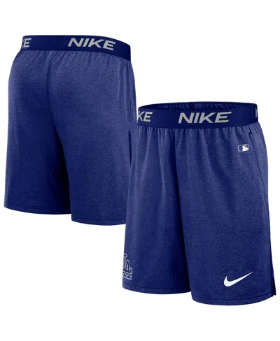 Nike Men's Black Los Angeles Dodgers Authentic Collection Practice Performance Shorts In Navy