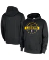 Nike Men's Black Los Angeles Lakers 2025/26 Authentic Practice Club Pullover Hoodie In Black