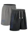 Nike Black Los Angeles Rams Sideline Reversible Performance Shorts In Multi