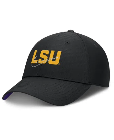 Nike Men's Black Lsu Tigers Club Prep Performance Adjustable Hat