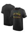 Nike Men's Black Lsu Tigers Ready Raglan Premium Performance T-shirt In Gray