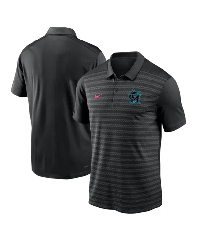 Nike Men's Black Miami Marlins 2025 City Connect Authentic Collection Victory Performance Polo Shirt