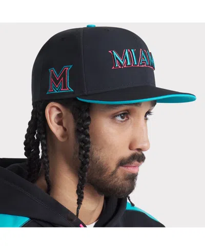 Nike Black Miami Marlins 2025 City Connect Performance Fitted Hat