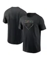 Nike Men's Black Miami Marlins Camo T-shirt In Black