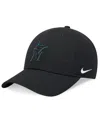 Nike Men's Black Miami Marlins Club Performance Adjustable Hat