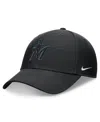 Nike Men's Black Miami Marlins Club Performance Adjustable Hat In Black