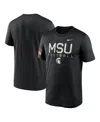 Nike Men's Black Michigan State Spartans 2024 Military Appreciation Legend Performance T-shirt In Black