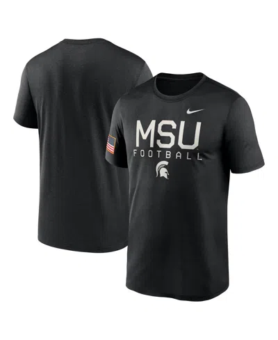 Nike Men's Black Michigan State Spartans 2024 Military Appreciation Legend Performance T-shirt