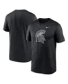 Nike Men's Black Michigan State Spartans Color Pop Logo Legend T-shirt In Black