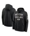 Nike Black Michigan State Spartans Club Fleece Fashion Hoodie In Black