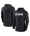 Nike Michigan State Spartans Sideline  Men's Dri-fit College Long-sleeve Hooded Top In Black