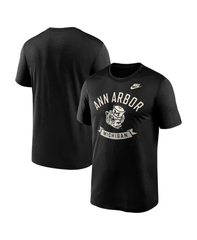 NIKE MEN'S BLACK MICHIGAN WOLVERINES FASHION HOMETOWN LEGEND T-SHIRT