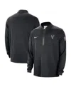 Nike Men's Black Milwaukee Bucks 2024/25 Courtside Performance Half-zip Top In Black