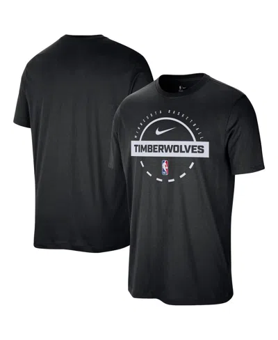 Nike Men's Black Minnesota Timberwolves Authentic Practice T-shirt