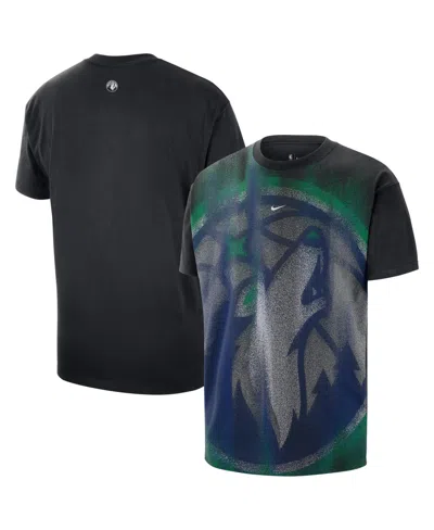 Nike Minnesota Timberwolves Graphic-print T-shirt In Blue