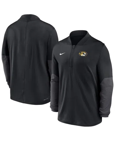 Nike Men's Black Missouri Tigers Dri-fit Half-zip Pullover Sweatshirt