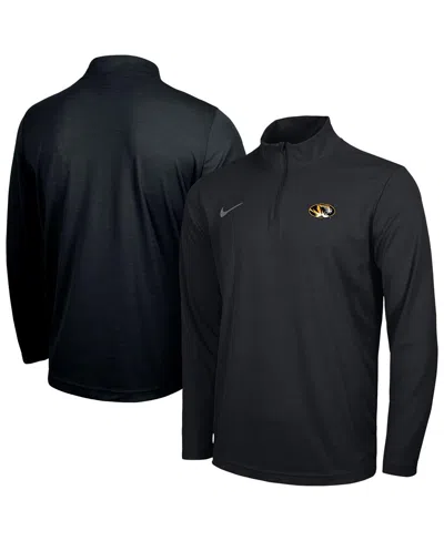 Nike Men's Black Missouri Tigers Intensity Performance Quarter-zip Pullover Sweatshirt