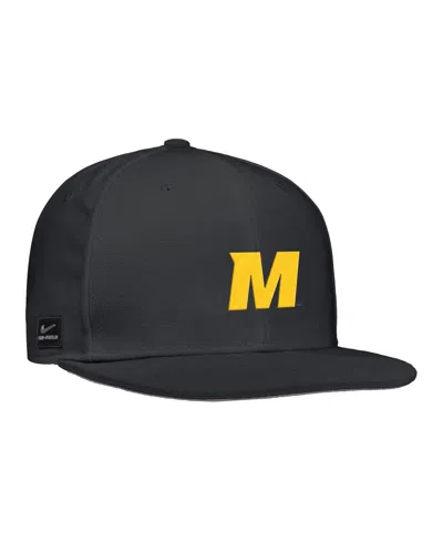 Nike Black Missouri Tigers On-field Baseball Performance Fitted Hat