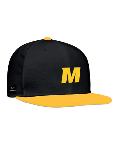 Nike Black Missouri Tigers On-field Baseball Performance Fitted Hat