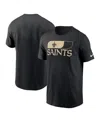 Nike Men's Black New Orleans Saints Air Essential T-shirt In Black