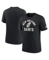 Nike Black New Orleans Saints Favorable Timeline Tri-blend T-shirt In Black