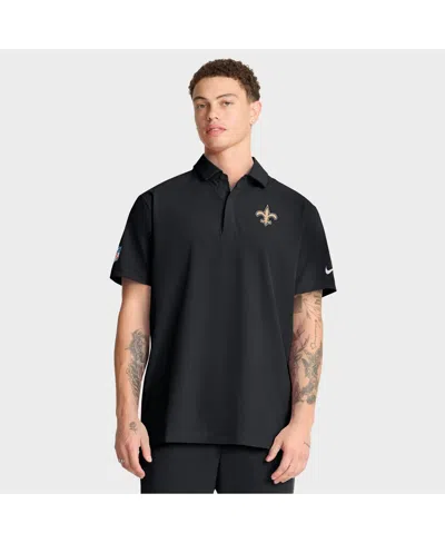 Nike Black New Orleans Saints Sideline City Pride Woven Performance Polo